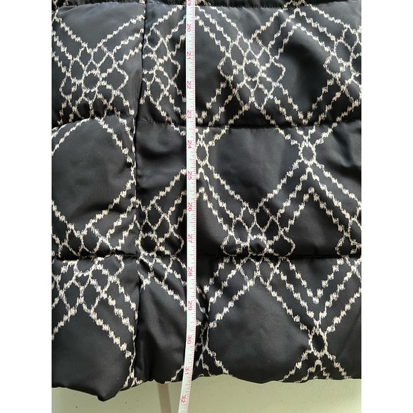 Dennis Basso Reversible Print to Solid Water Resistant Jacket NWOT BLK/ST SIZE L - Picture 7 of 7